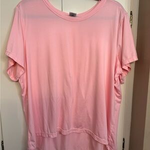 Relaxed Pink Oversized Short Sleeve Tee